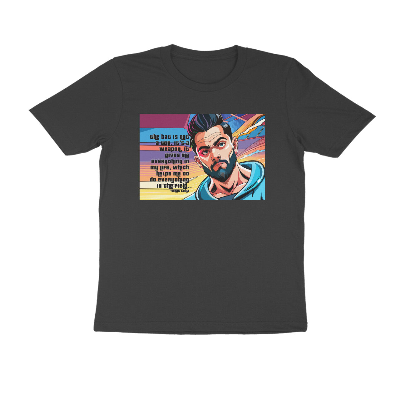 Half-Sleeve Round Neck T-Shirt β Crickter -virat kohli