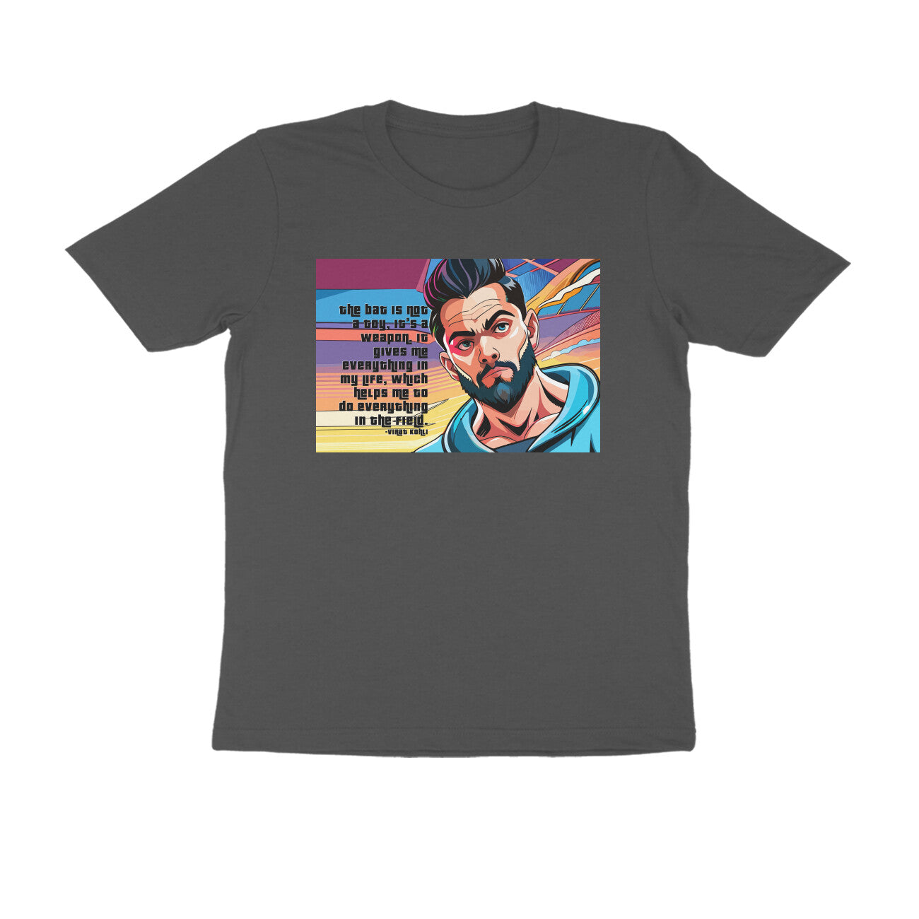 Half-Sleeve Round Neck T-Shirt β Crickter -virat kohli