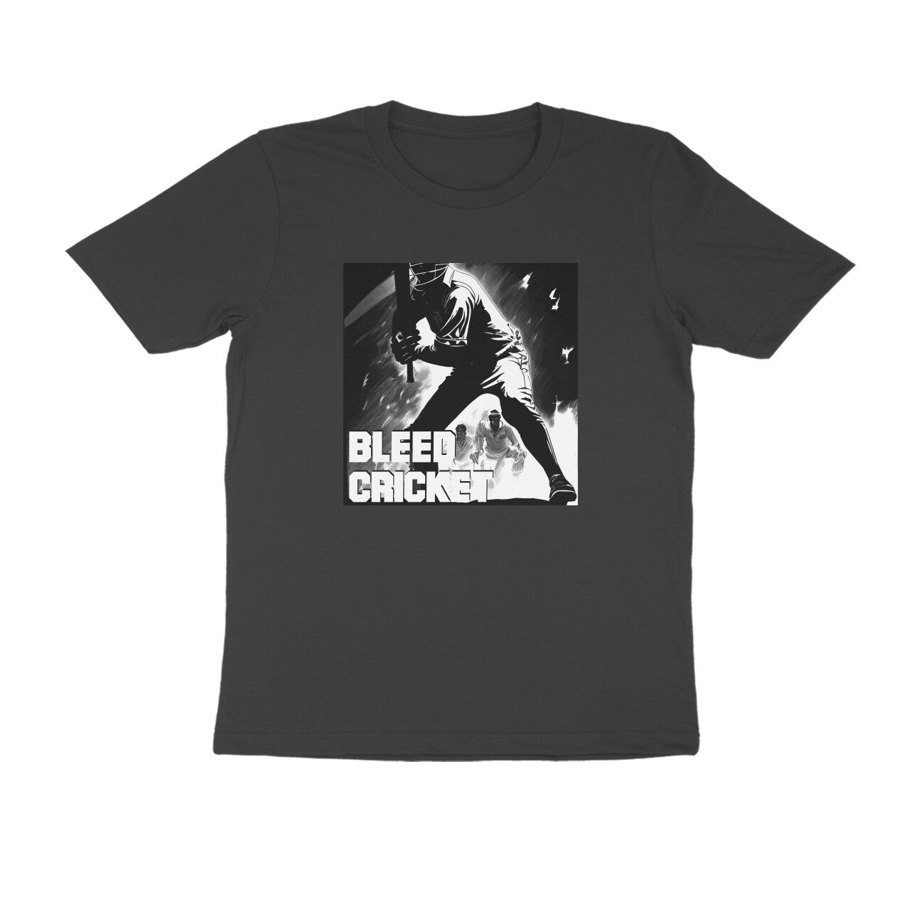 Half-Sleeve Round Neck T-Shirt β Bleed Cricket 4