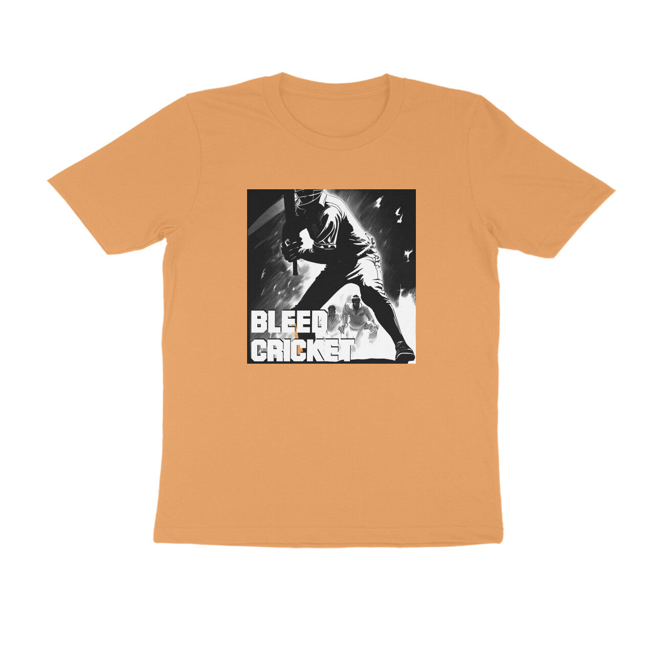 Half-Sleeve Round Neck T-Shirt β Bleed Cricket 4