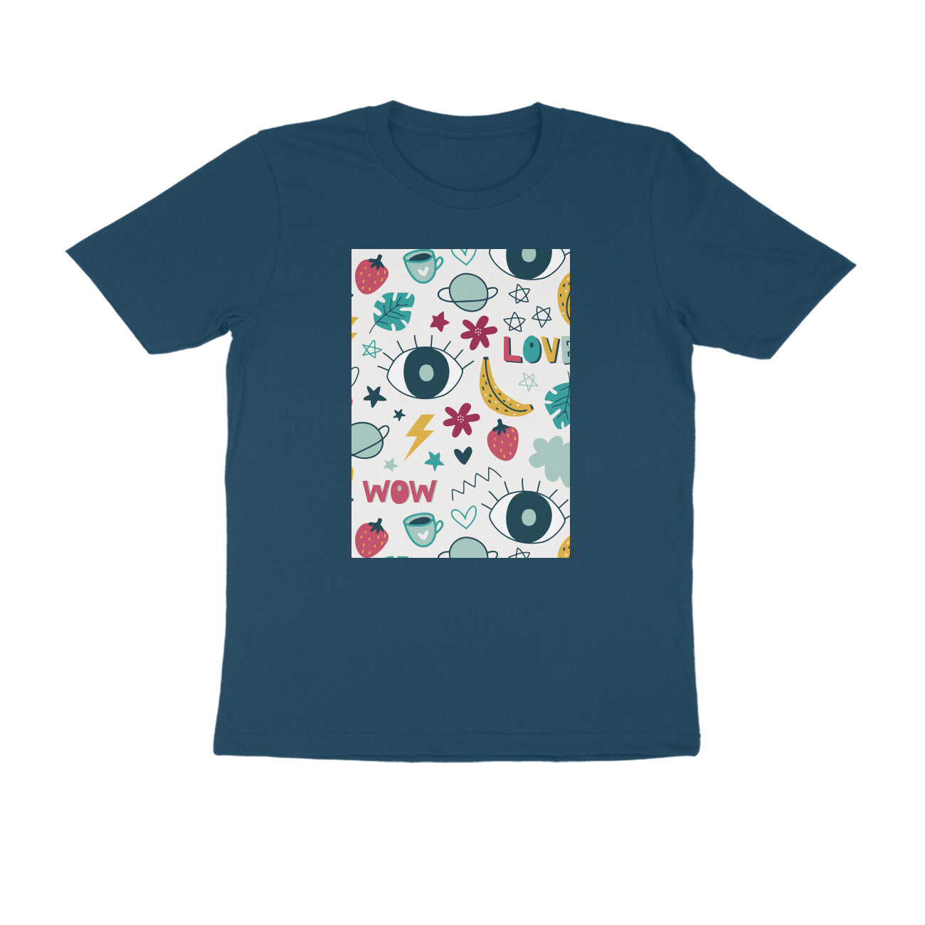 Half Sleeve Round Neck T-Shirt β Abstract puraidoprints