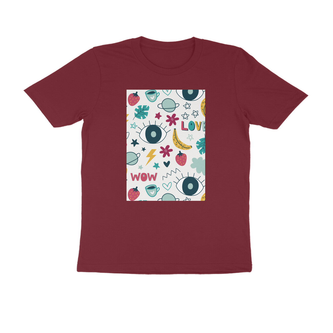 Half Sleeve Round Neck T-Shirt β Abstract puraidoprints