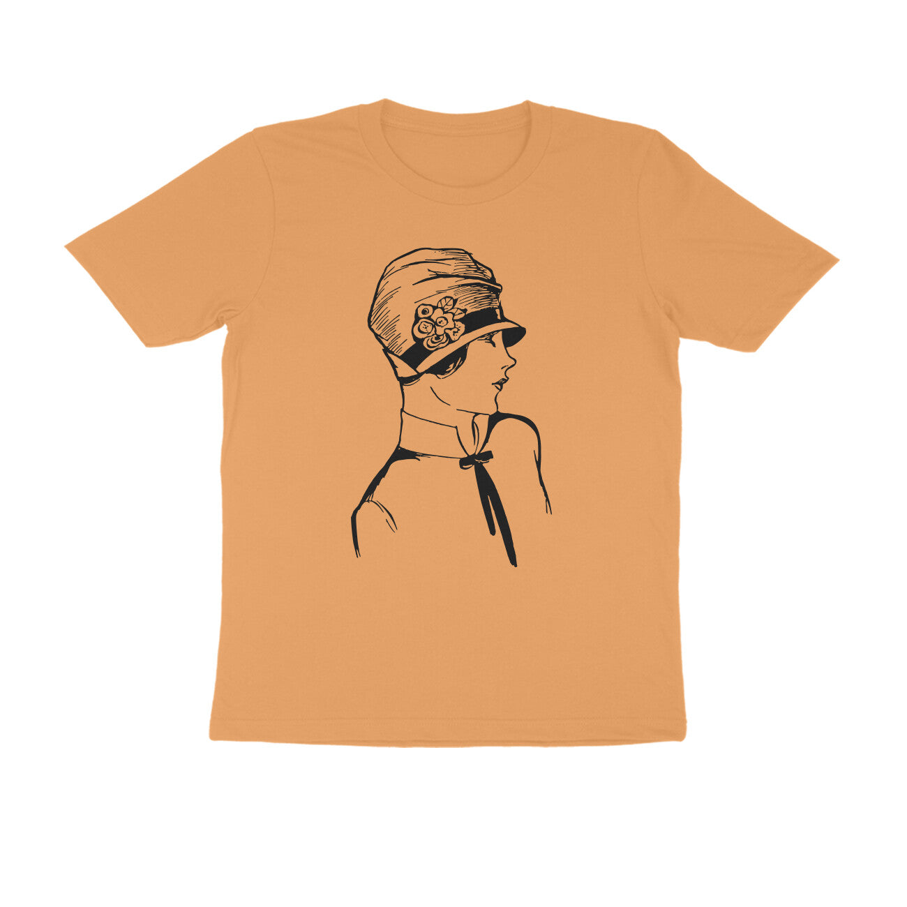 Half Sleeve Round Neck T-Shirt β Black - Retro β Classy - Woman puraidoprints