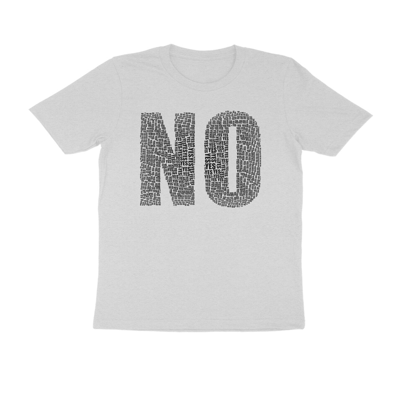 Half Sleeve Round Neck T-Shirt β Black Text - No puraidoprints