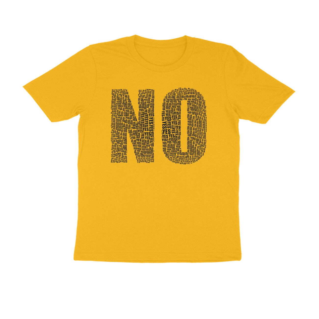 Half Sleeve Round Neck T-Shirt β Black Text - No puraidoprints