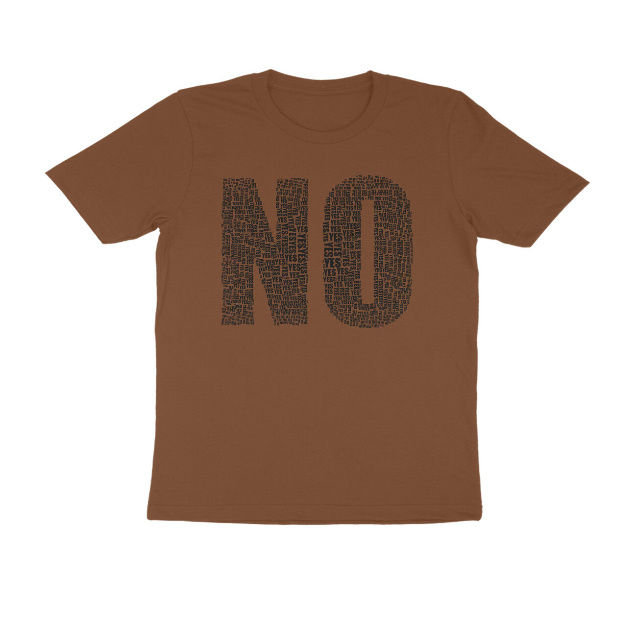 Half Sleeve Round Neck T-Shirt β Black Text - No puraidoprints