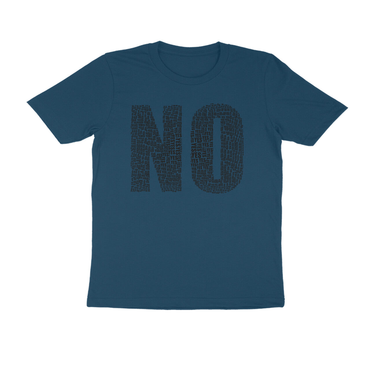 Half Sleeve Round Neck T-Shirt β Black Text - No puraidoprints