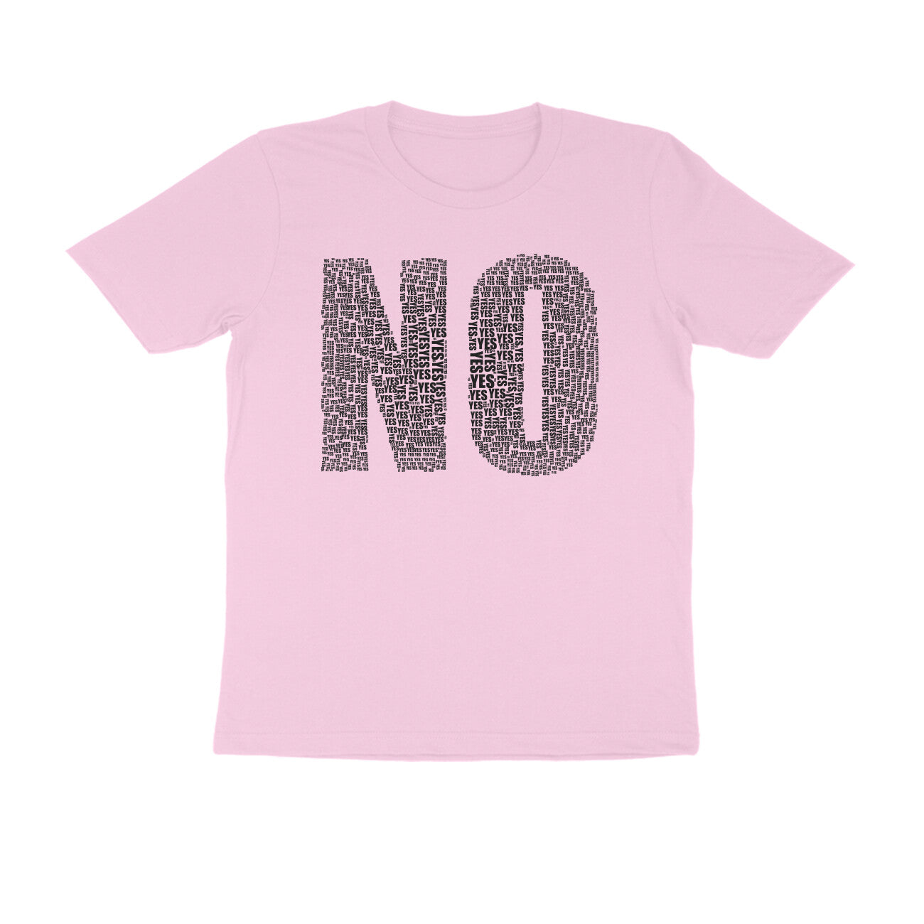 Half Sleeve Round Neck T-Shirt β Black Text - No puraidoprints
