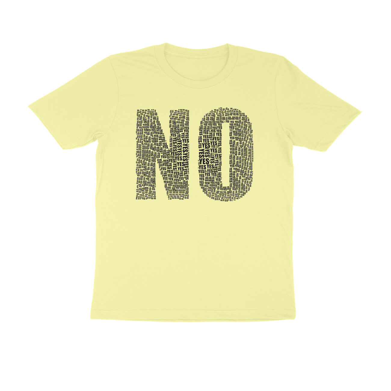 Half Sleeve Round Neck T-Shirt β Black Text - No puraidoprints