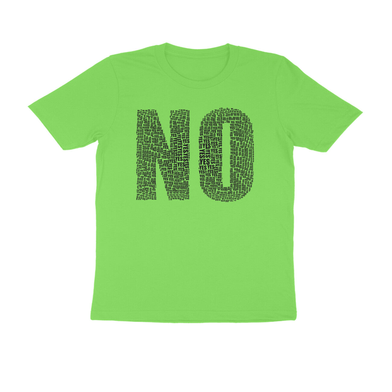 Half Sleeve Round Neck T-Shirt β Black Text - No puraidoprints