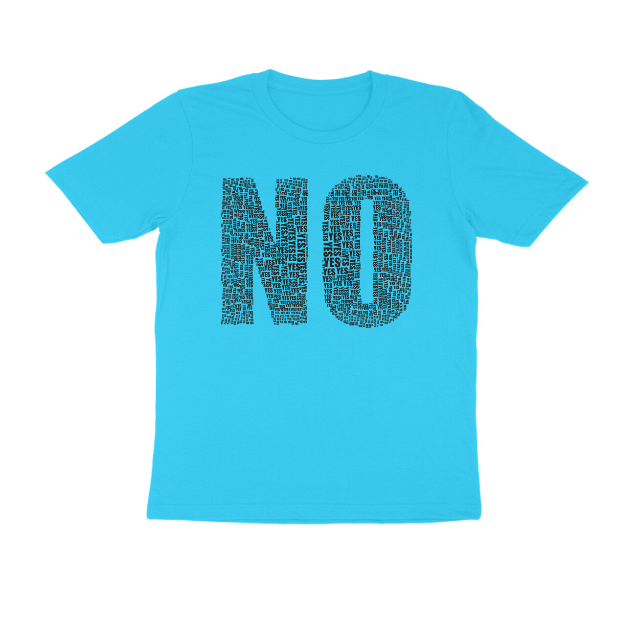 Half Sleeve Round Neck T-Shirt β Black Text - No puraidoprints