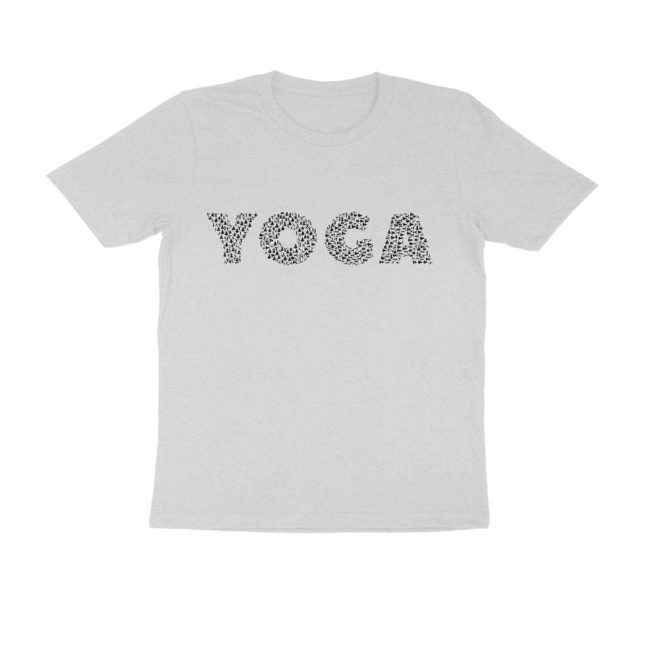 Half Sleeve Round Neck T-Shirt β Black Text - Yoga puraidoprints