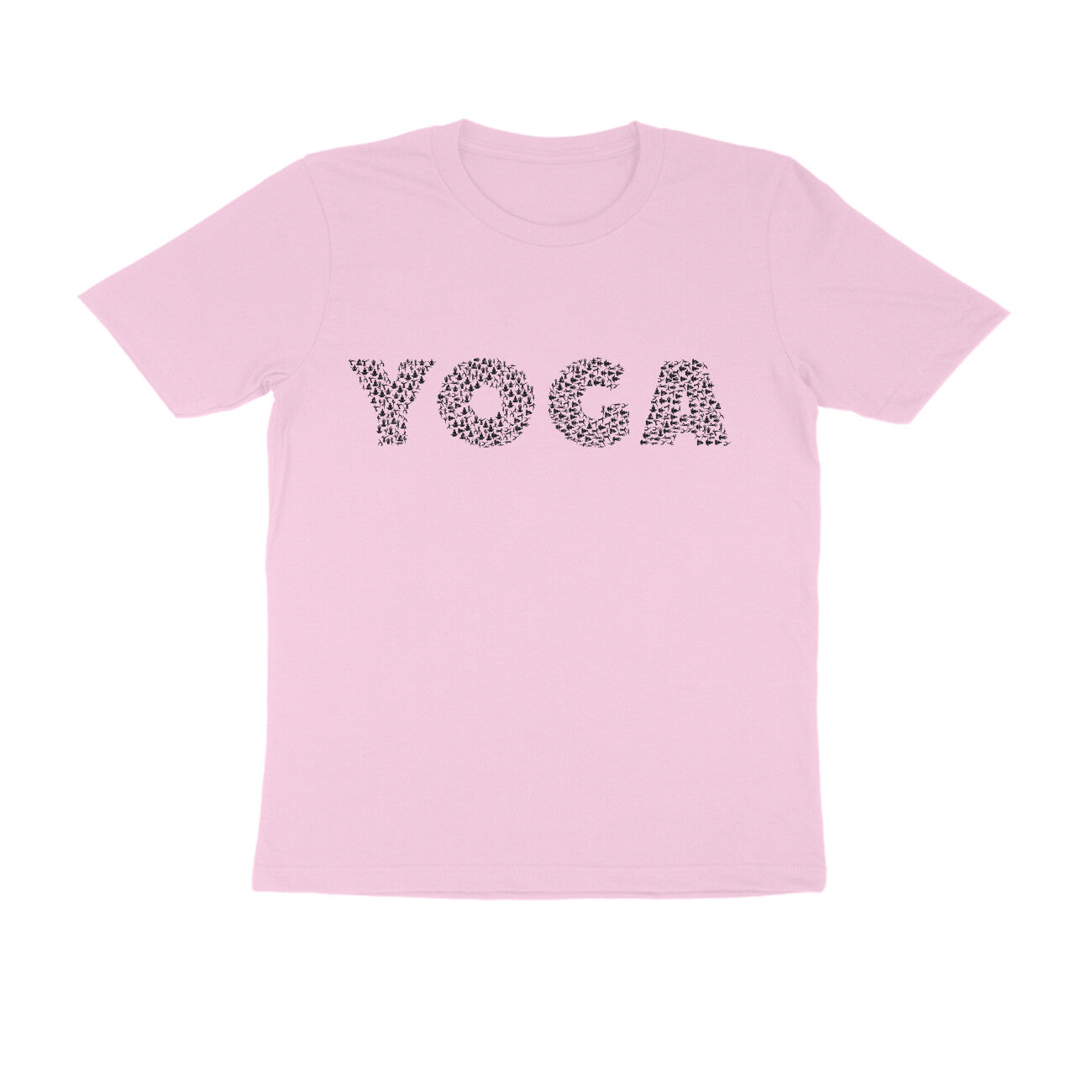 Half Sleeve Round Neck T-Shirt β Black Text - Yoga puraidoprints