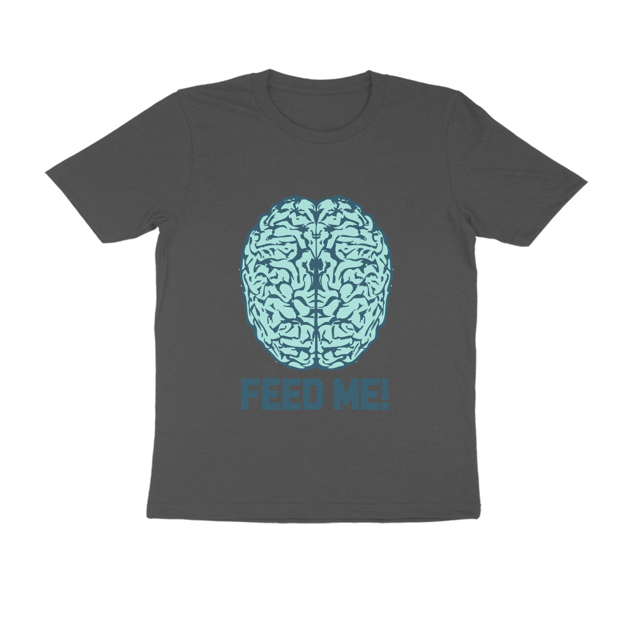 Half Sleeve Round Neck T-Shirt β Brainy -Feed Me puraidoprints