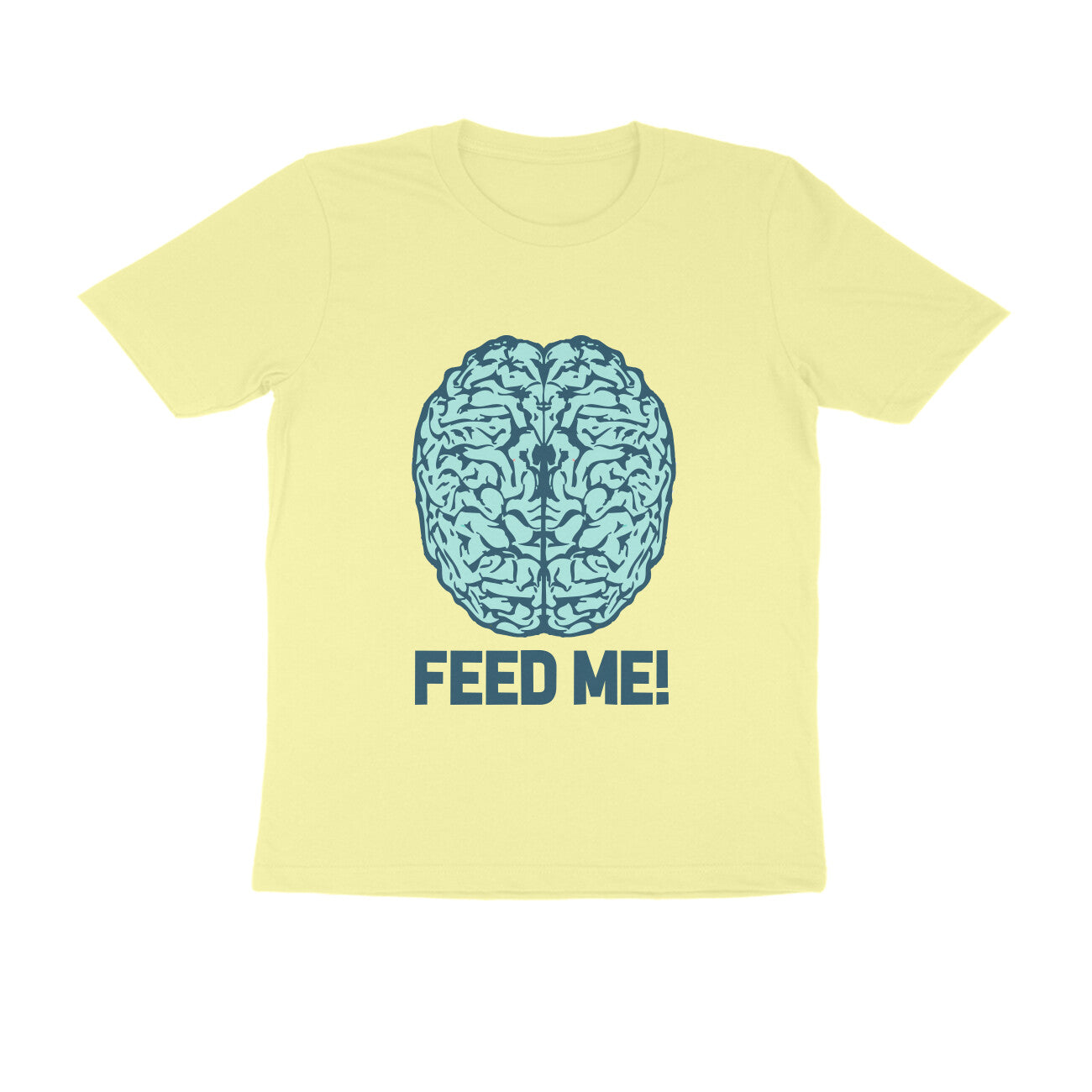 Half Sleeve Round Neck T-Shirt β Brainy -Feed Me puraidoprints
