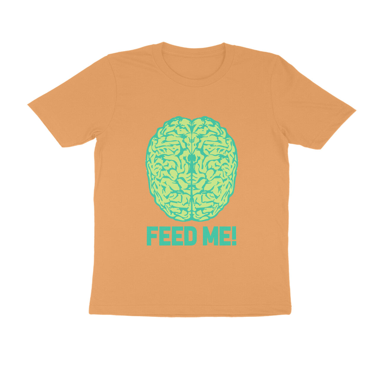 Half Sleeve Round Neck T-Shirt β Brainy -Feed Me puraidoprints