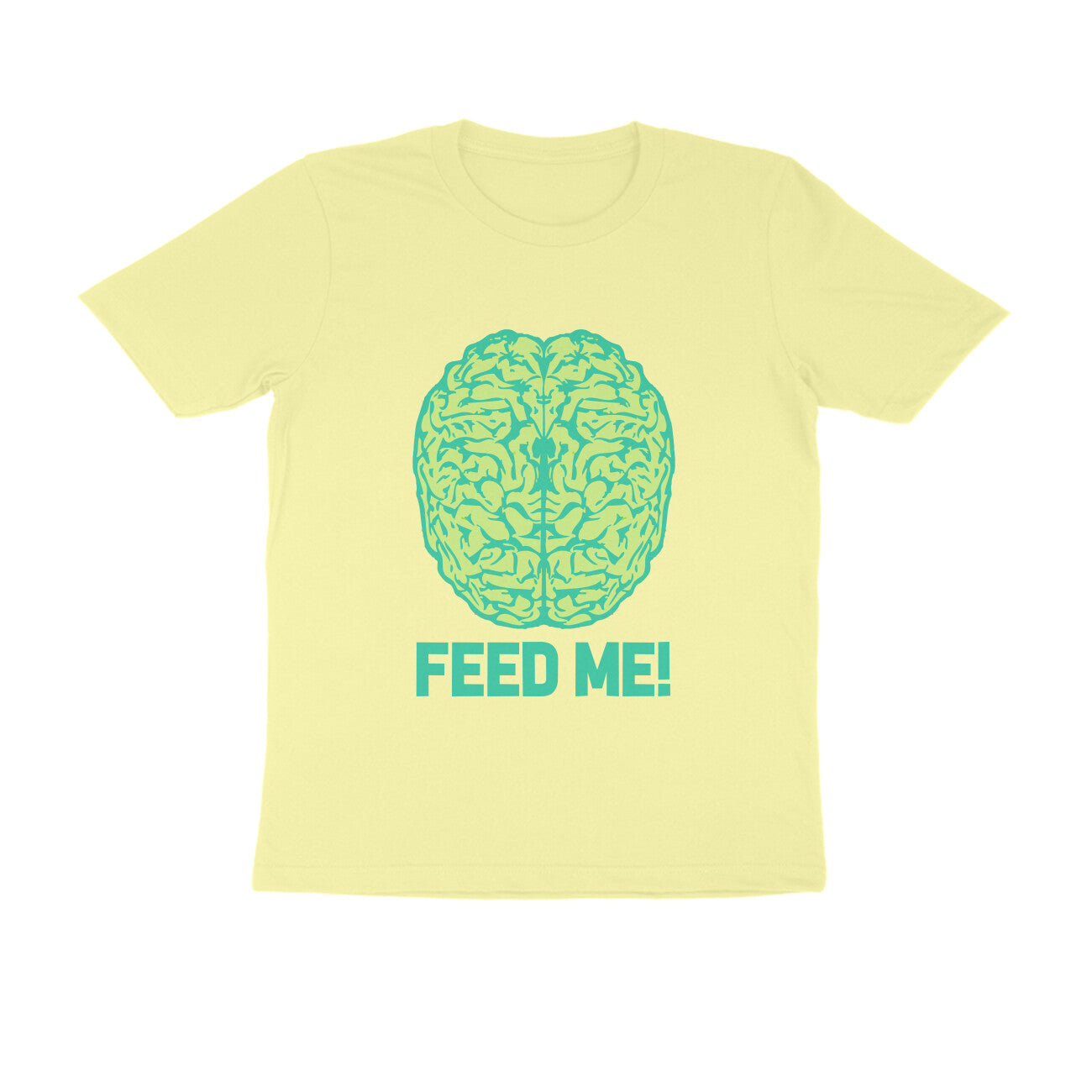 Half Sleeve Round Neck T-Shirt β Brainy -Feed Me puraidoprints