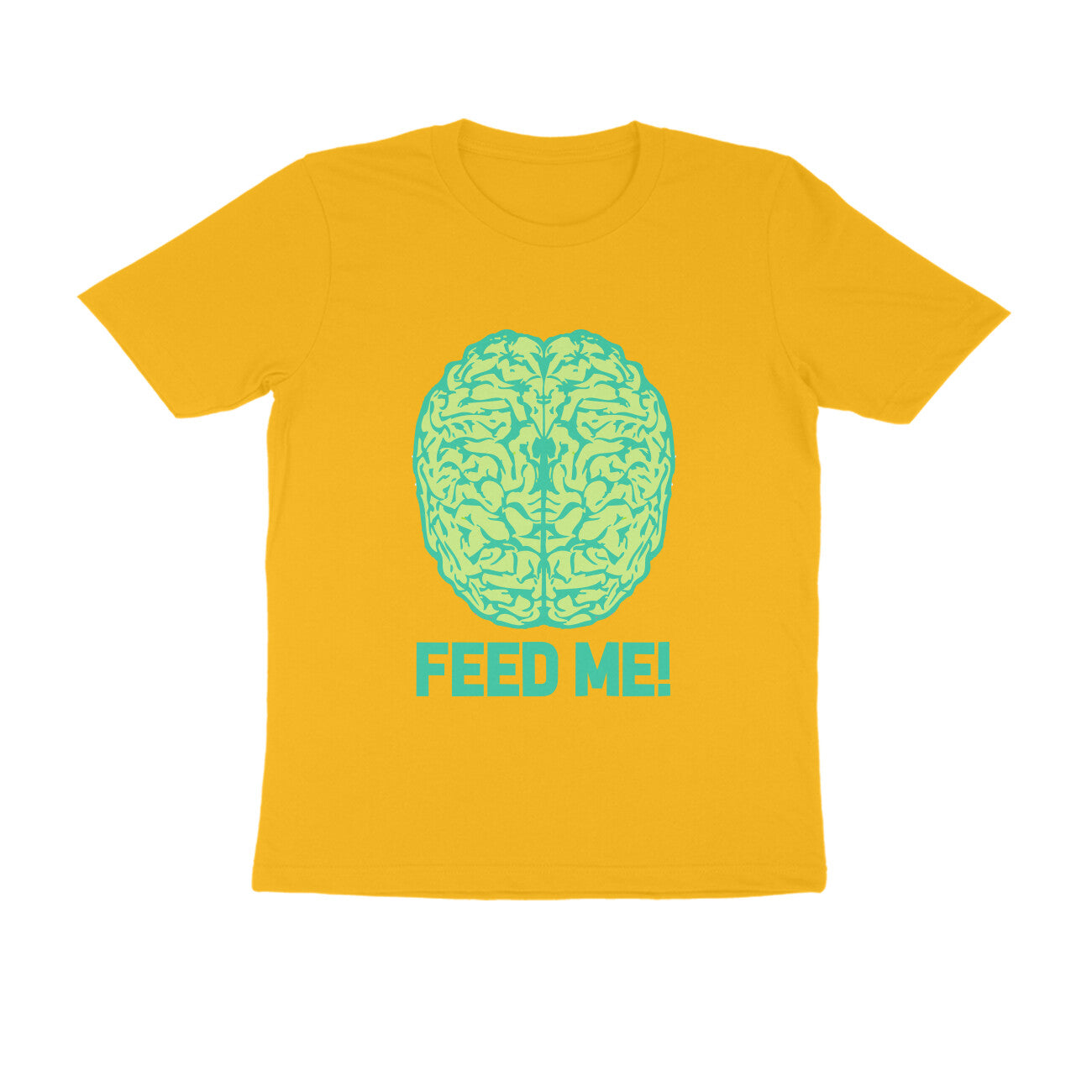 Half Sleeve Round Neck T-Shirt β Brainy -Feed Me puraidoprints