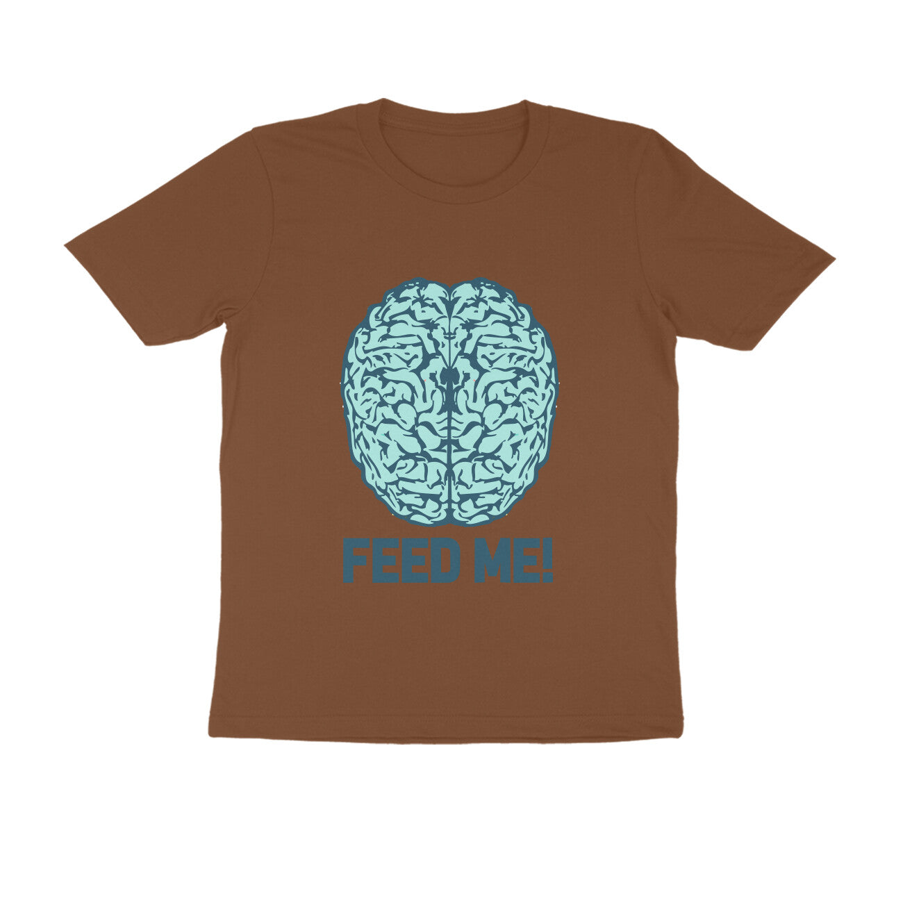 Half Sleeve Round Neck T-Shirt β Brainy -Feed Me puraidoprints