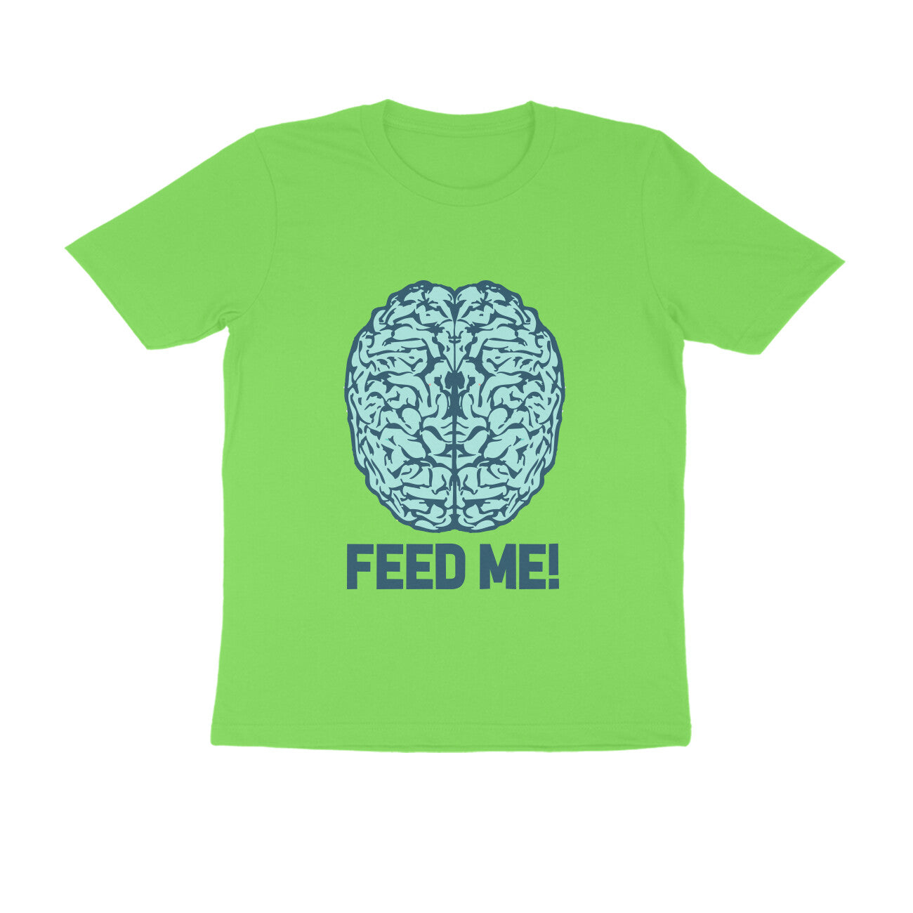 Half Sleeve Round Neck T-Shirt β Brainy -Feed Me puraidoprints