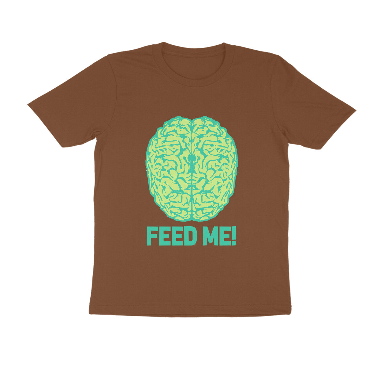 Half Sleeve Round Neck T-Shirt β Brainy -Feed Me puraidoprints