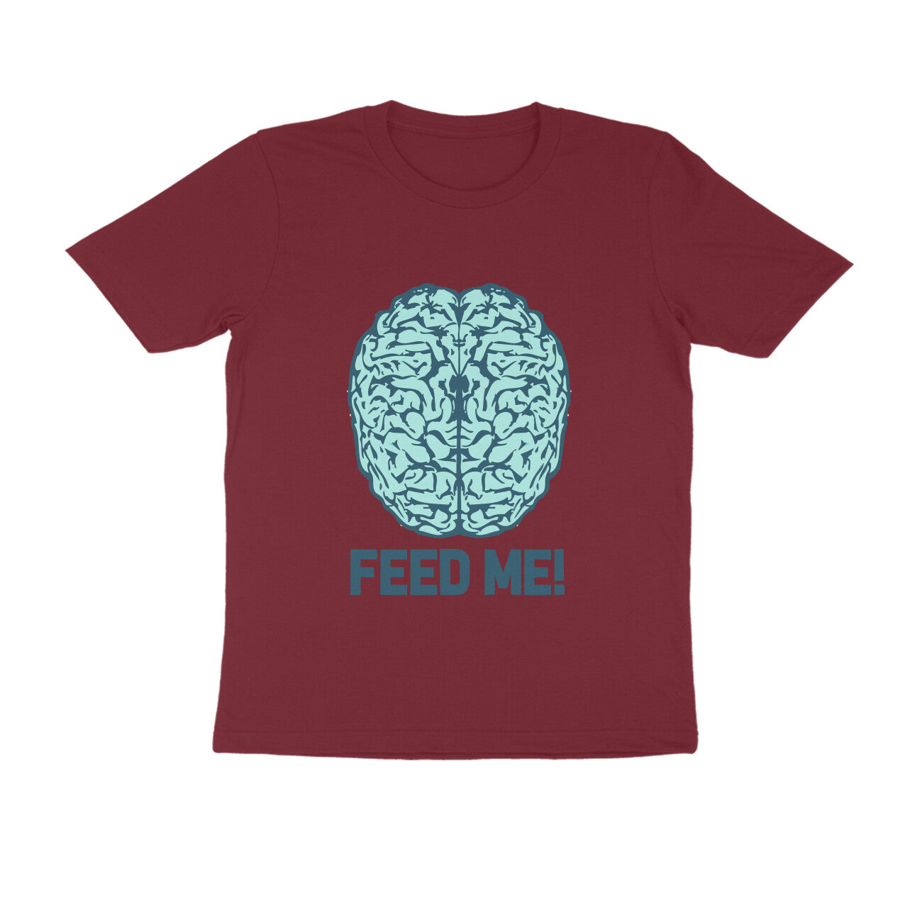 Half Sleeve Round Neck T-Shirt β Brainy -Feed Me puraidoprints