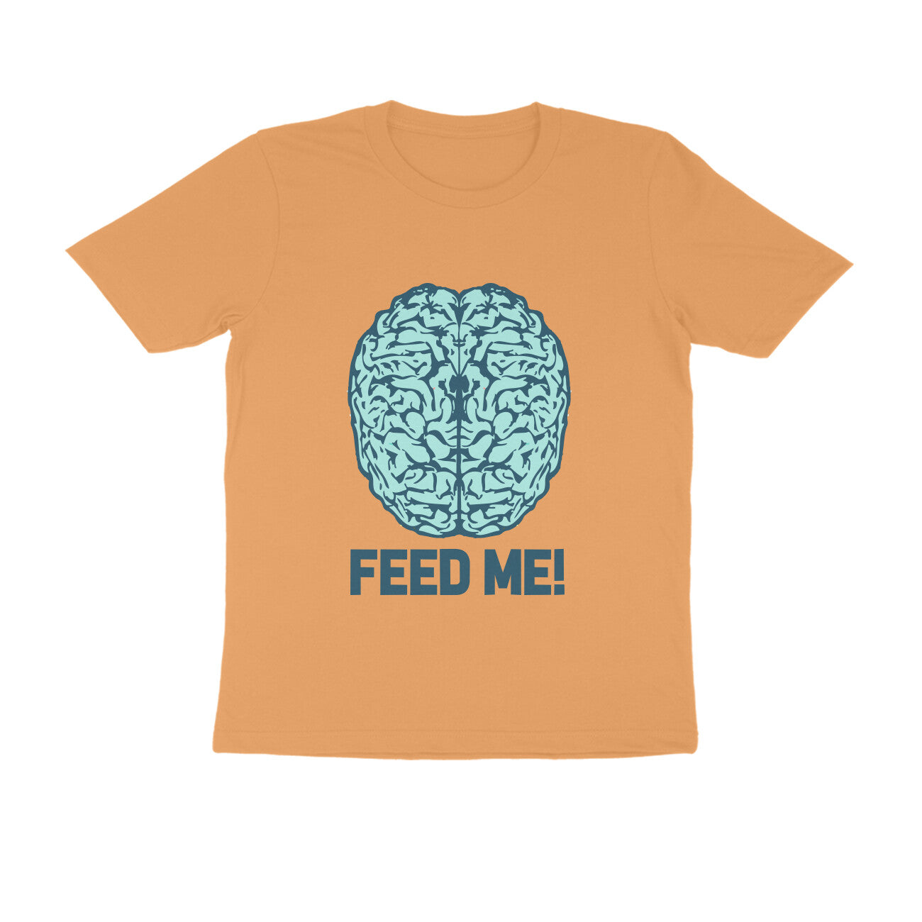 Half Sleeve Round Neck T-Shirt β Brainy -Feed Me puraidoprints