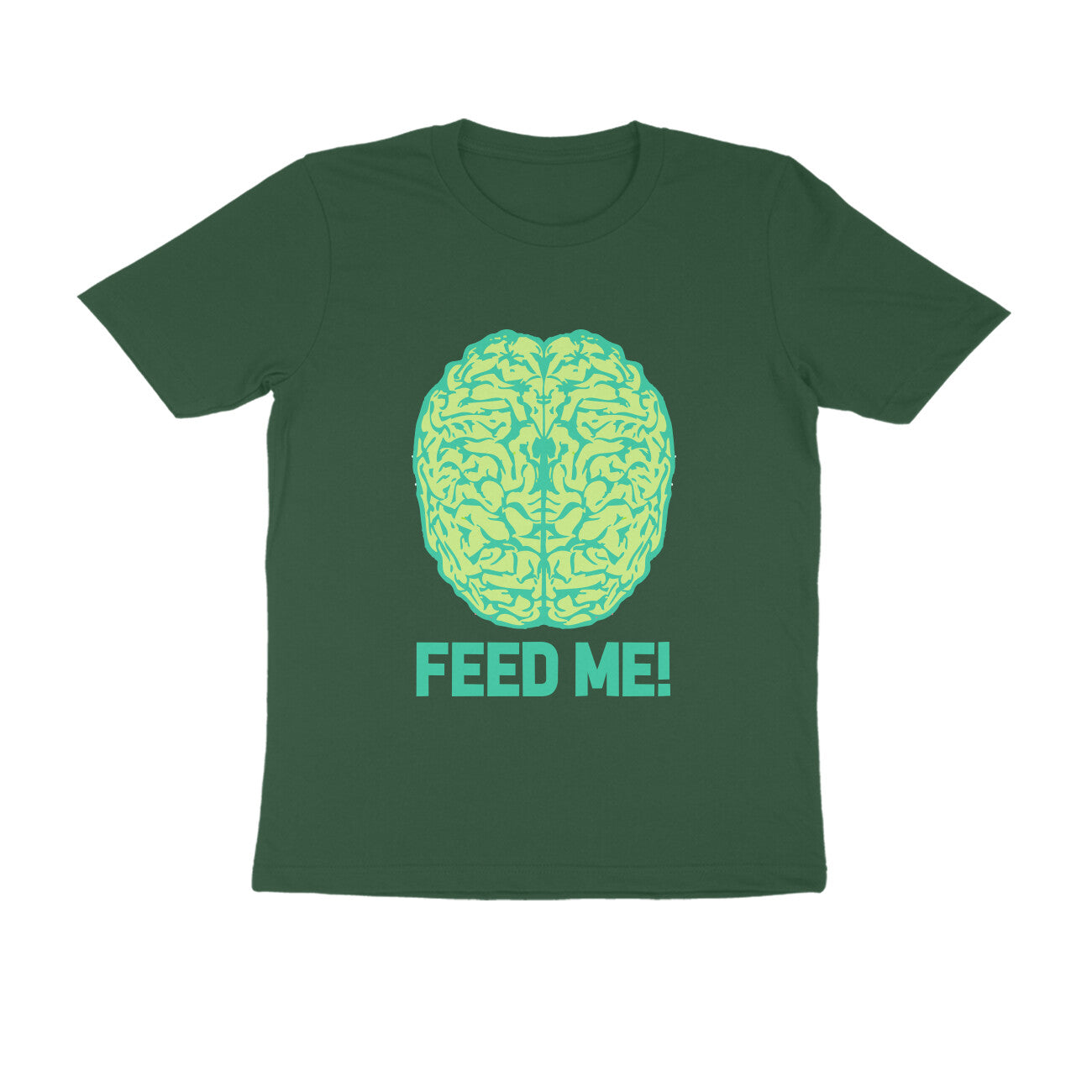Half Sleeve Round Neck T-Shirt β Brainy -Feed Me puraidoprints