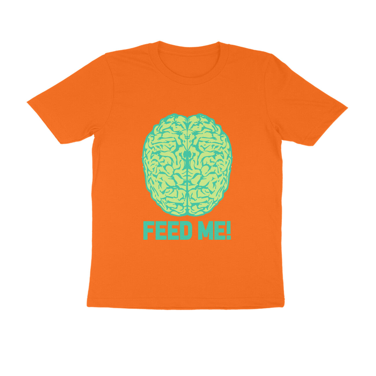 Half Sleeve Round Neck T-Shirt β Brainy -Feed Me puraidoprints