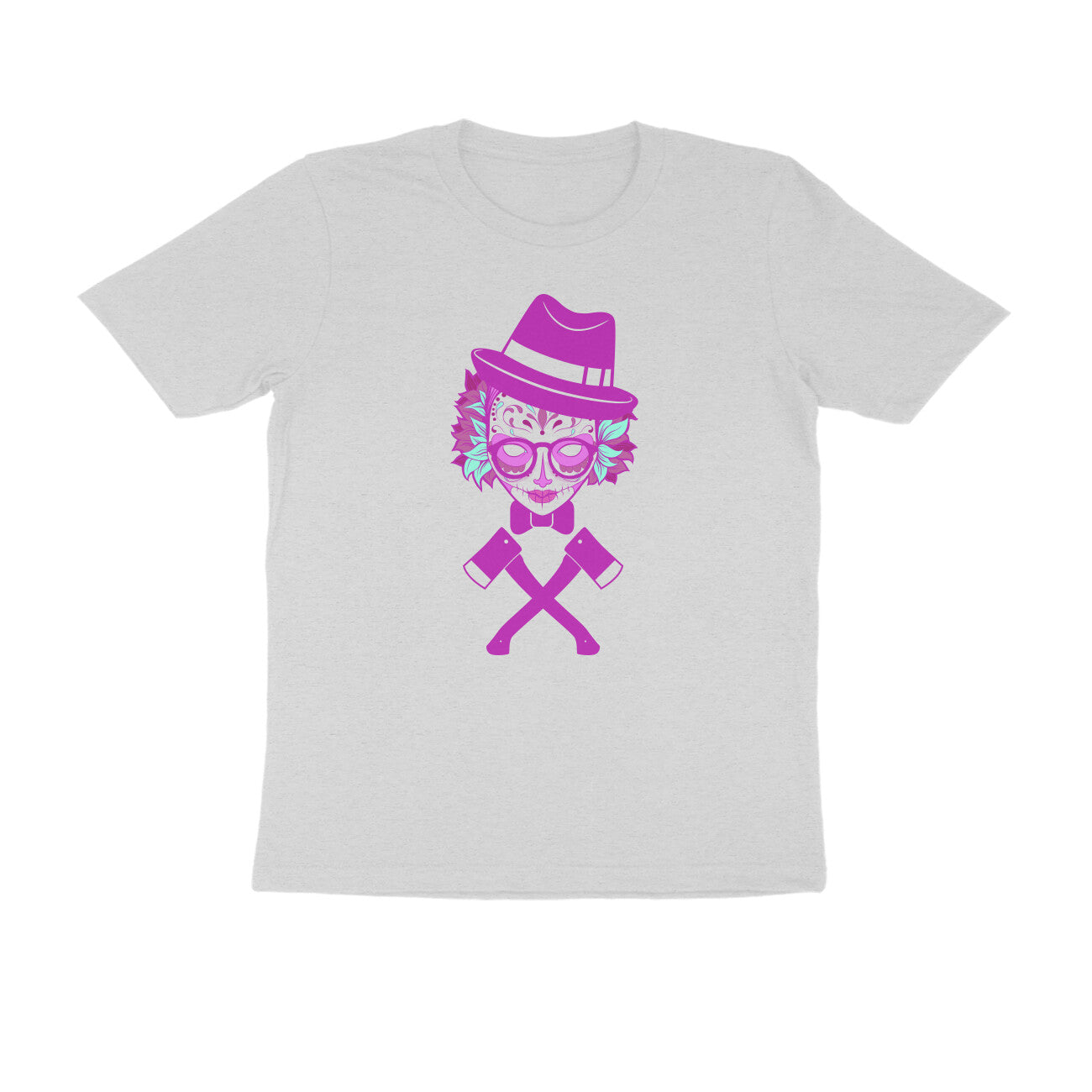 Half Sleeve Round Neck T-Shirt β Carnival mask 1 puraidoprints