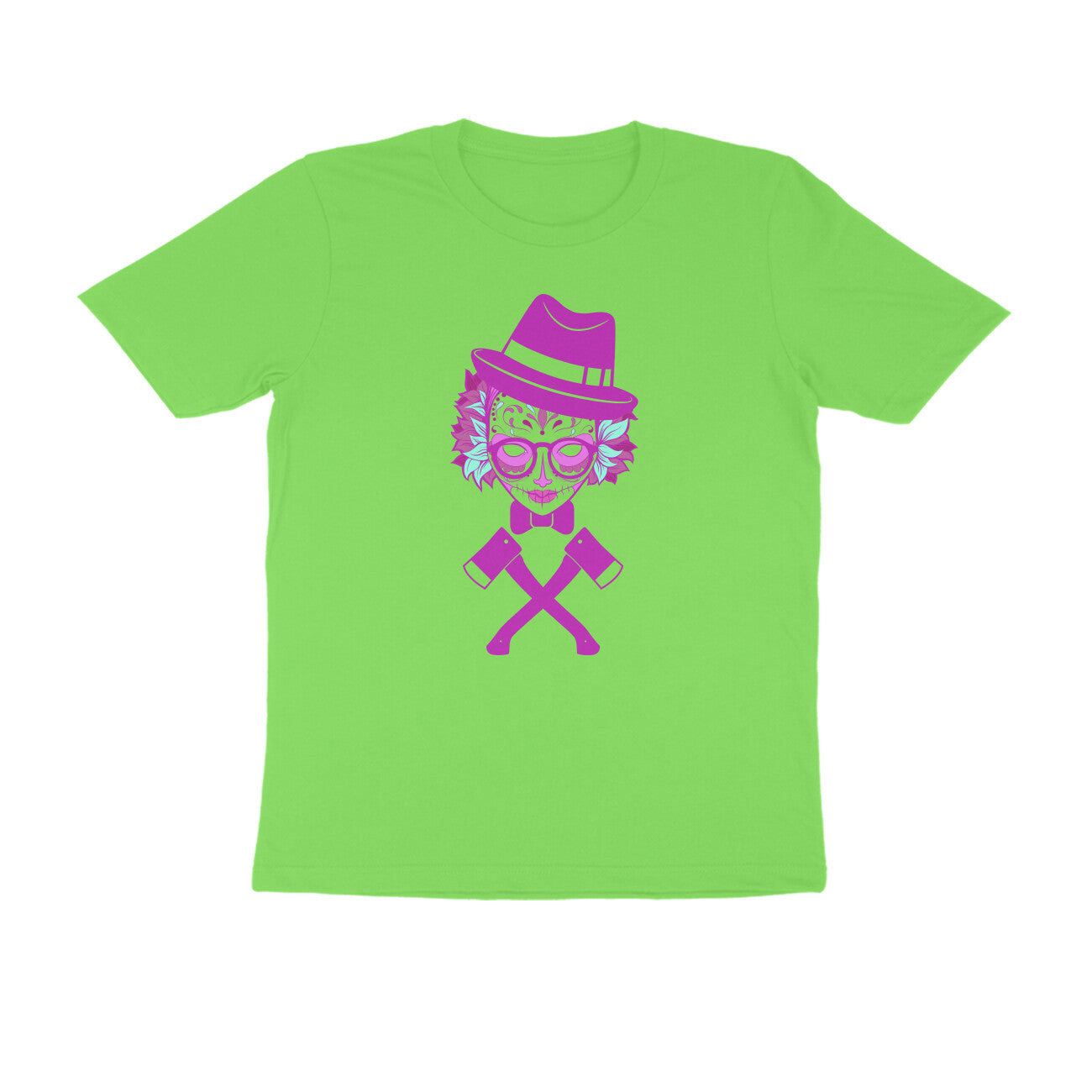 Half Sleeve Round Neck T-Shirt β Carnival mask 1 puraidoprints