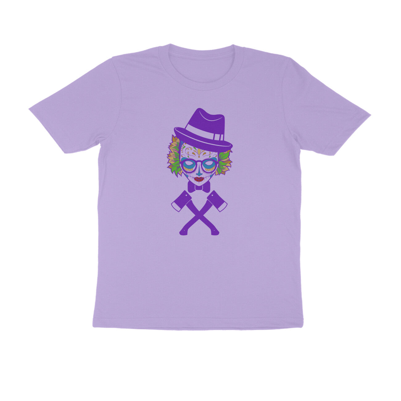 Half Sleeve Round Neck T-Shirt β Carnival mask 2 puraidoprints