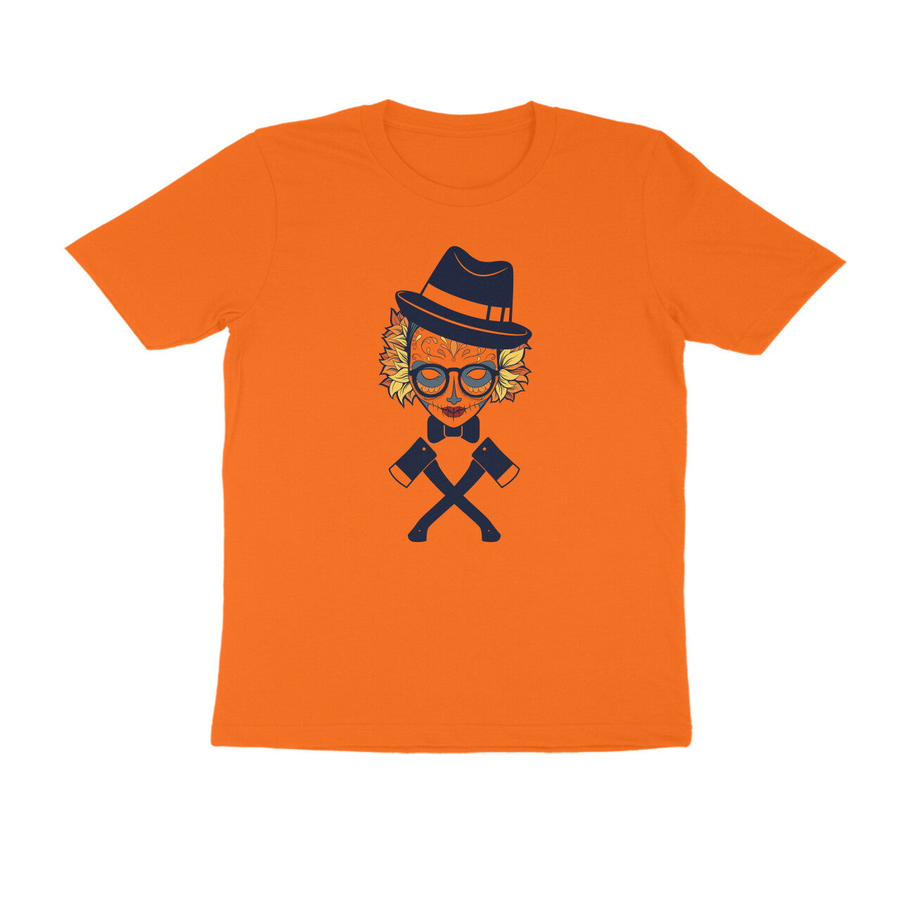Half Sleeve Round Neck T-Shirt β Carnival mask 3 puraidoprints