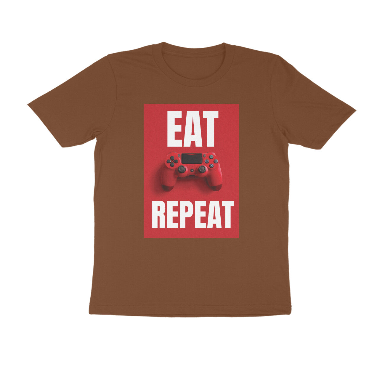 Half Sleeve Round Neck T-Shirt β Eat Game Repeat puraidoprints