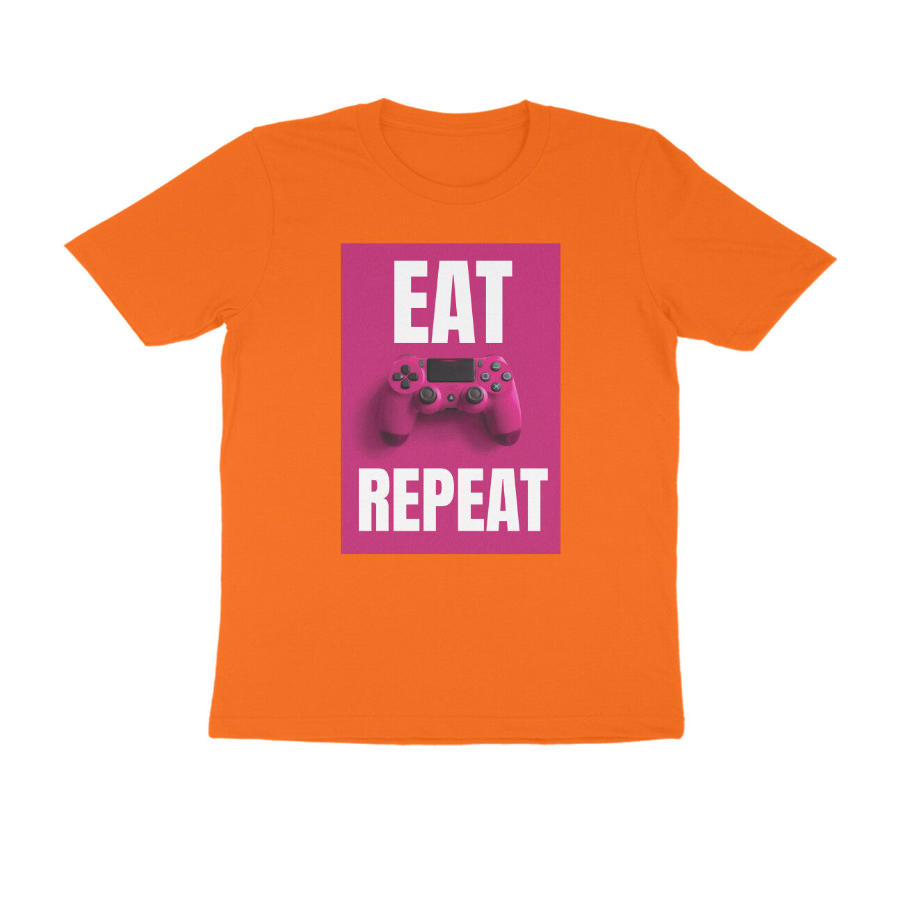 Half Sleeve Round Neck T-Shirt β Eat Game Repeat puraidoprints