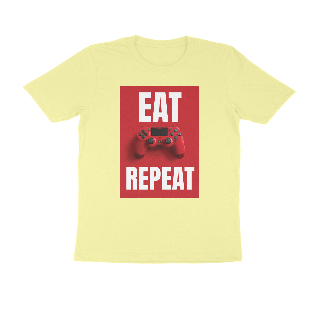 Half Sleeve Round Neck T-Shirt β Eat Game Repeat puraidoprints