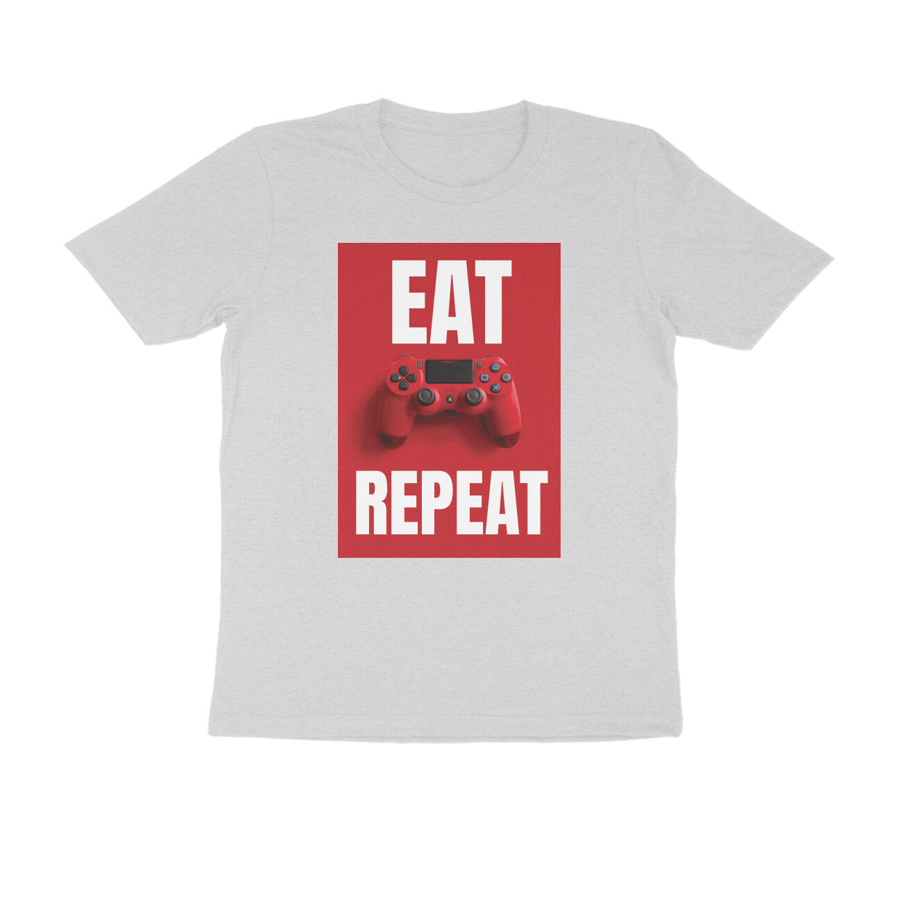 Half Sleeve Round Neck T-Shirt β Eat Game Repeat puraidoprints
