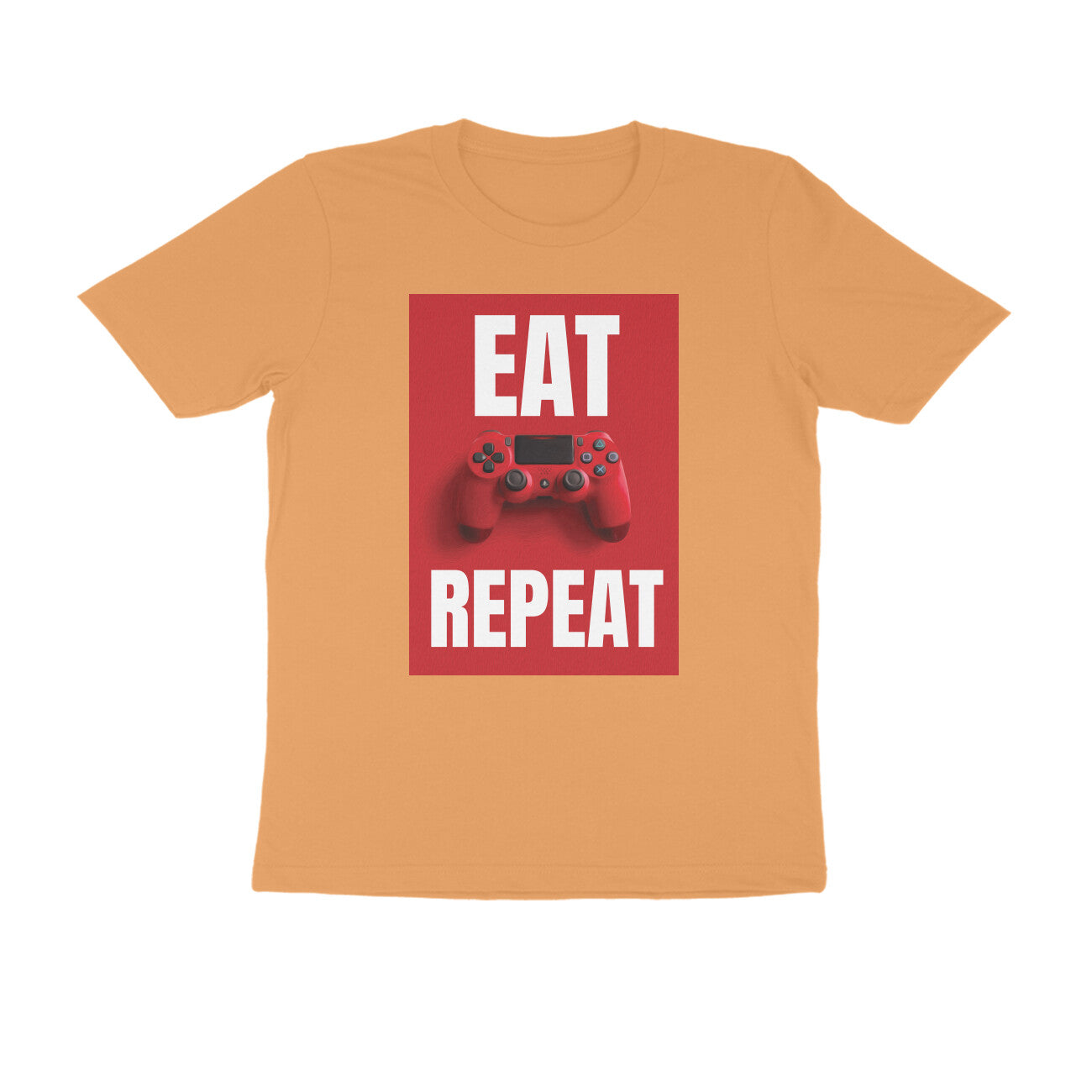 Half Sleeve Round Neck T-Shirt β Eat Game Repeat puraidoprints