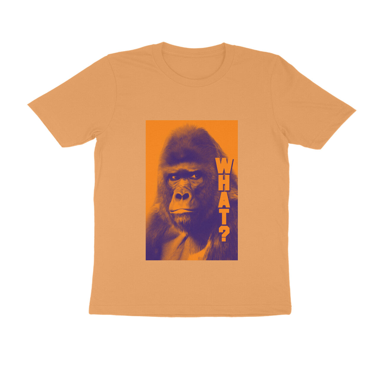 Half Sleeve Round Neck T-Shirt β Gorilla Wha?t puraidoprints