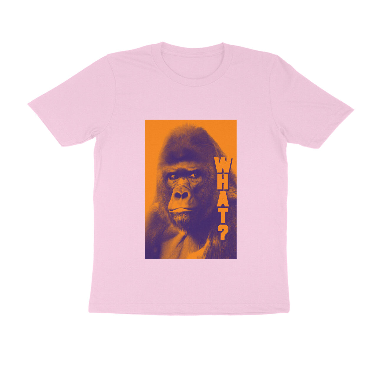 Half Sleeve Round Neck T-Shirt β Gorilla Wha?t puraidoprints