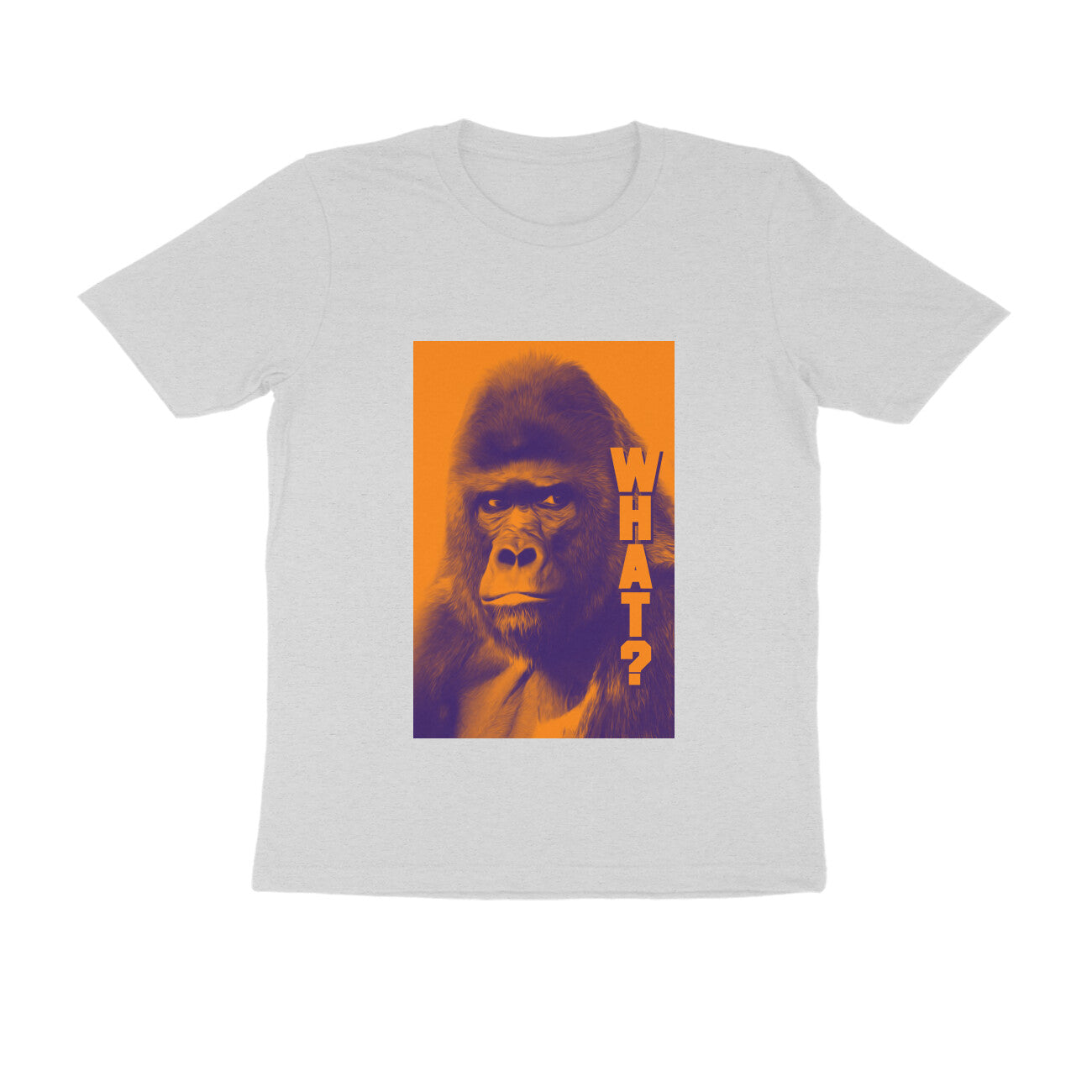 Half Sleeve Round Neck T-Shirt β Gorilla Wha?t puraidoprints