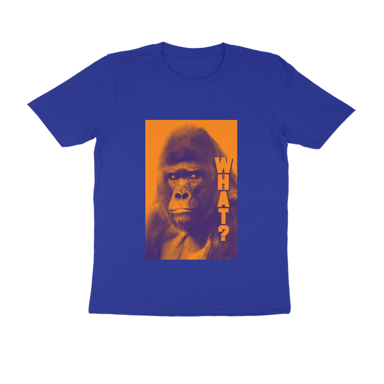 Half Sleeve Round Neck T-Shirt β Gorilla Wha?t puraidoprints