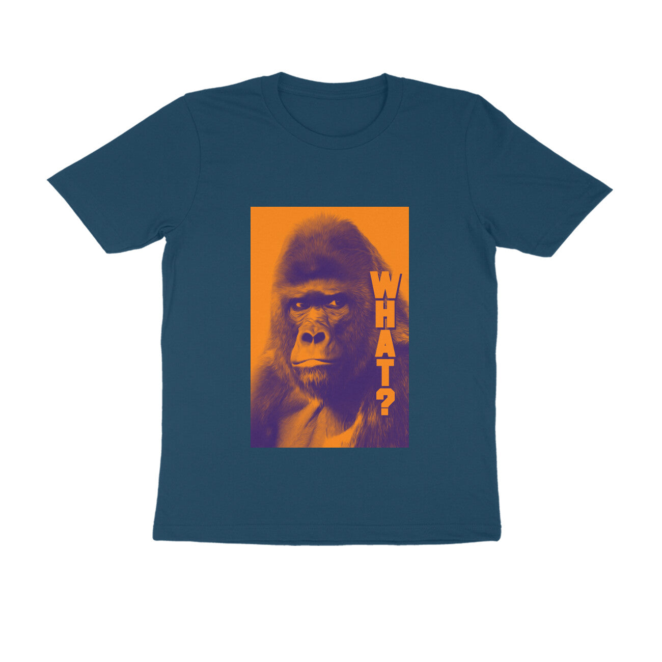 Half Sleeve Round Neck T-Shirt β Gorilla Wha?t puraidoprints