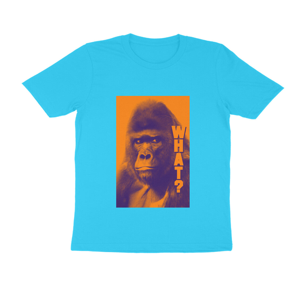 Half Sleeve Round Neck T-Shirt β Gorilla Wha?t puraidoprints