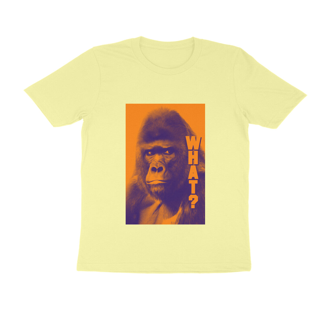 Half Sleeve Round Neck T-Shirt β Gorilla Wha?t puraidoprints