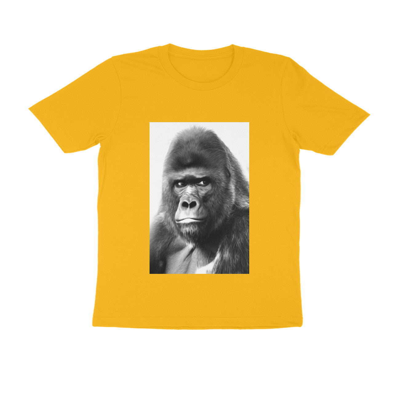 Half Sleeve Round Neck T-Shirt β Gorilla puraidoprints