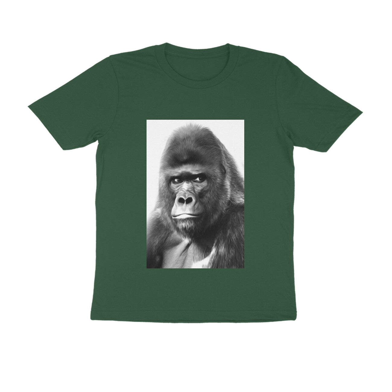 Half Sleeve Round Neck T-Shirt β Gorilla puraidoprints