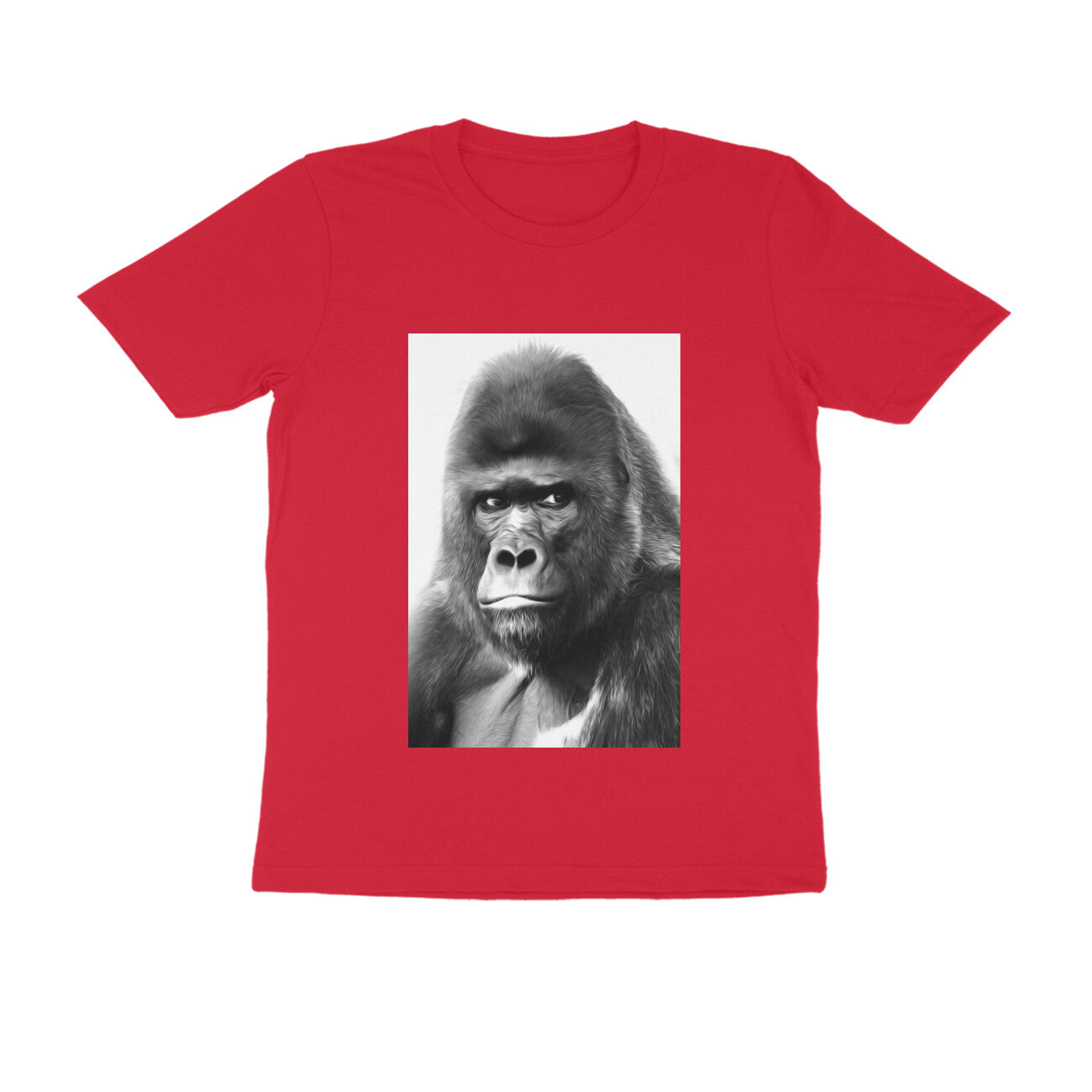 Half Sleeve Round Neck T-Shirt β Gorilla puraidoprints