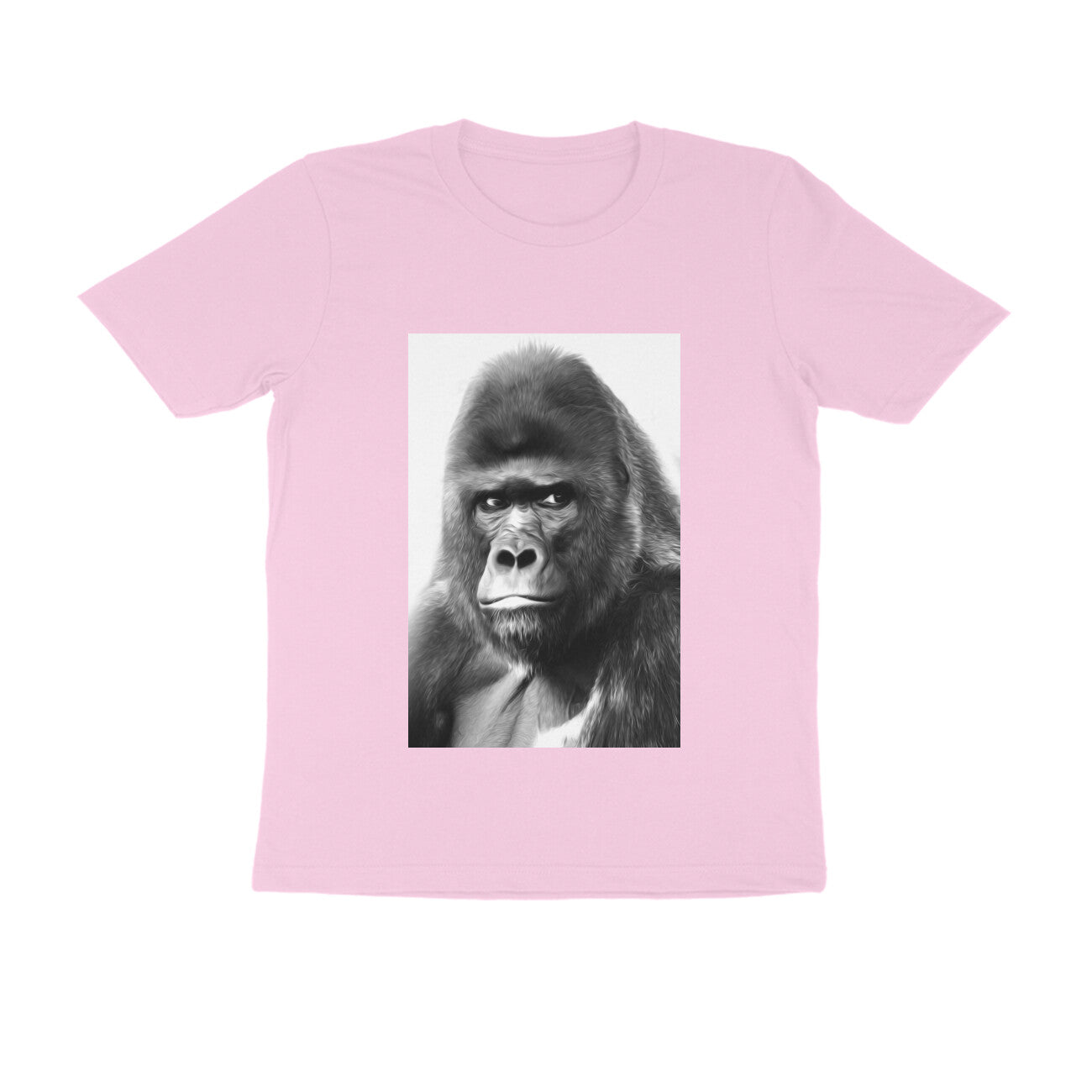 Half Sleeve Round Neck T-Shirt β Gorilla puraidoprints