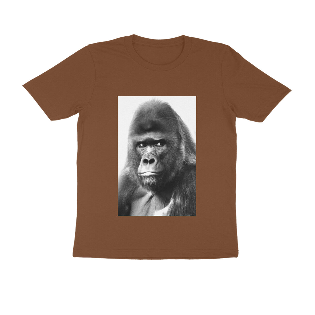 Half Sleeve Round Neck T-Shirt β Gorilla puraidoprints